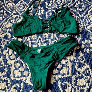 Zaful jade green bikini. Size M
